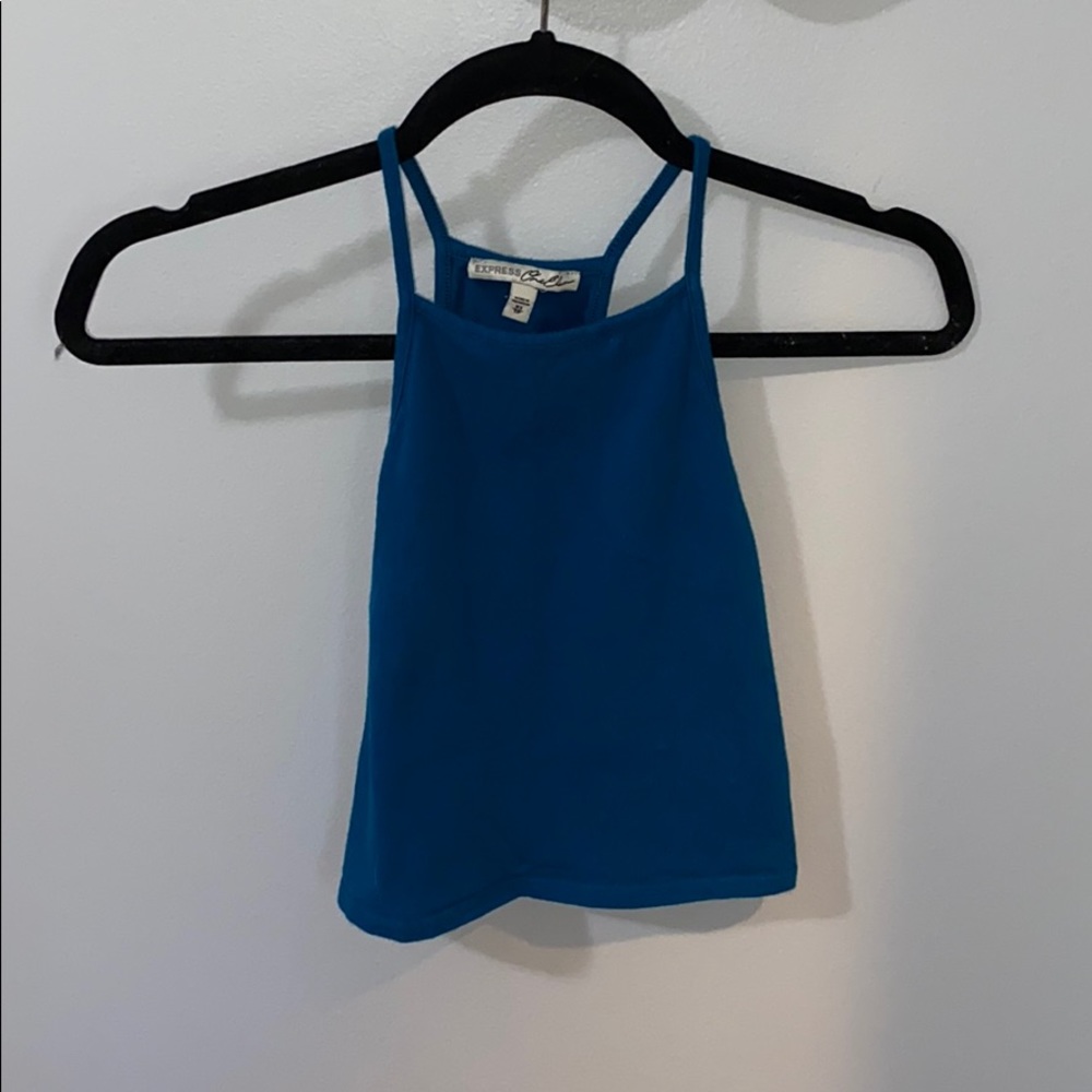 Express Cropped High Neck Top